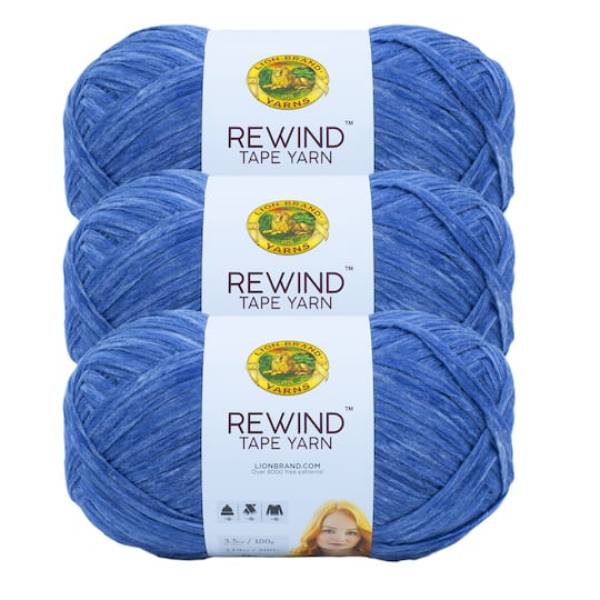 3 Pack Lion Brand® Rewind™ Tape Yarn